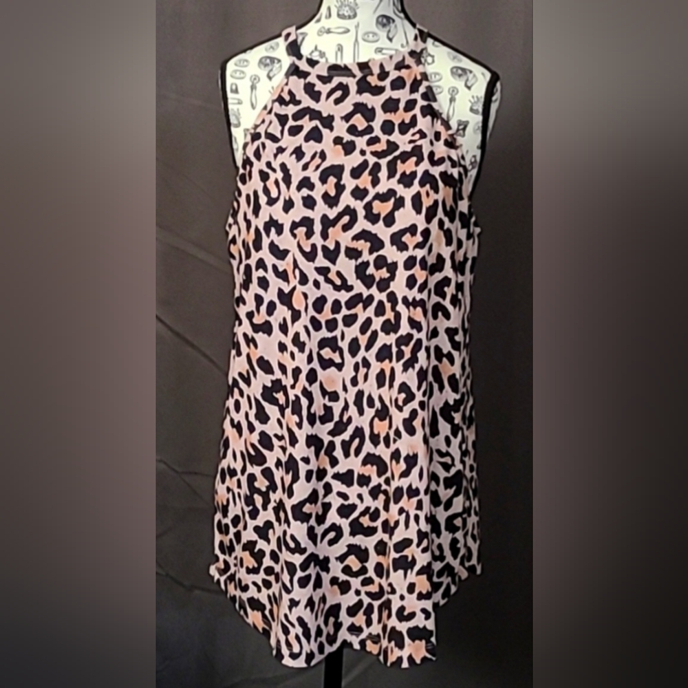 ❤️ Gorgeous Leopard Print Tank Top Super Soft & Stretchy Women's Large